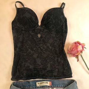 adorable super sexy sheer fabric crop top size S M